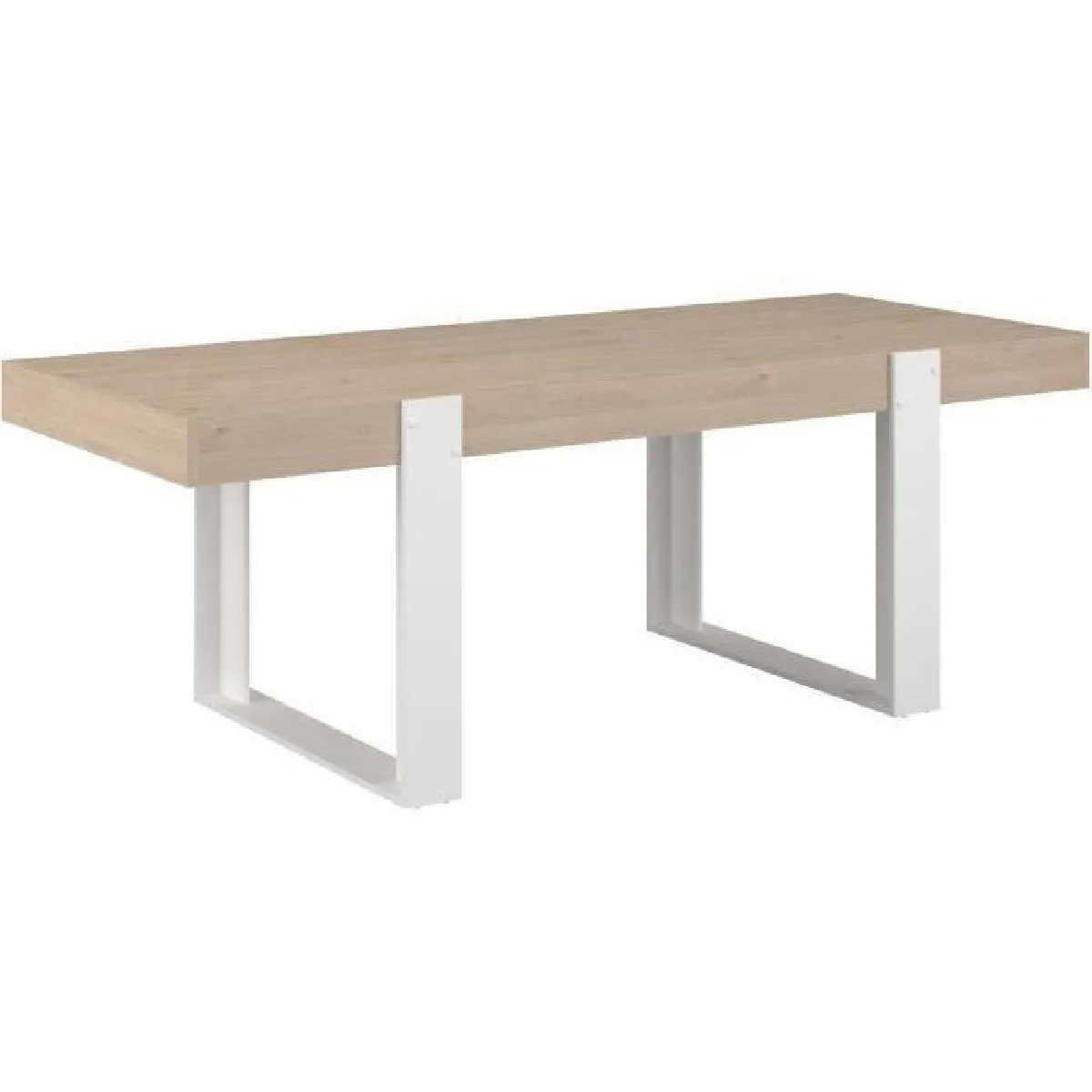 Table à manger - LOFT - Rectangulaire - Chêne / Blanc - 8 personnes - 223,9 x 93 x 78,6 - PARISOT