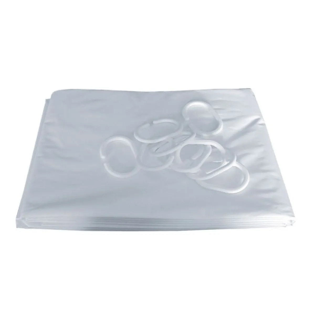 Rideau de douche en pvc blanc 200 x150 cm - PELLET - 804152