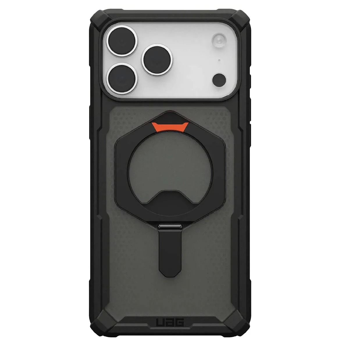 Uag Noir Coque Pour Iphone 17 Pro Max Magsafe Avec Support Métallique Plasma Xte