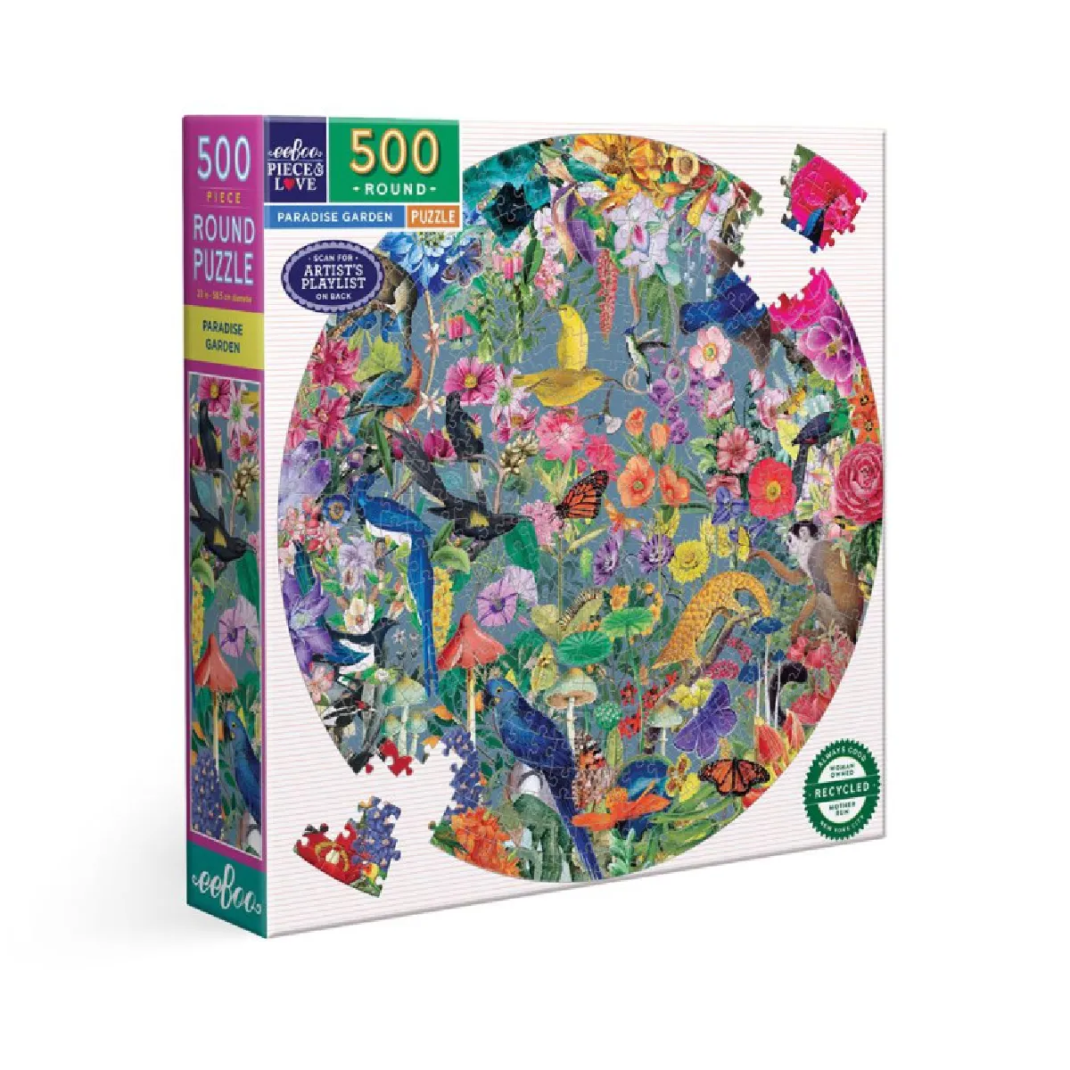 Eeboo Puzzle 500 Pièces Paradise Garden - Image 4