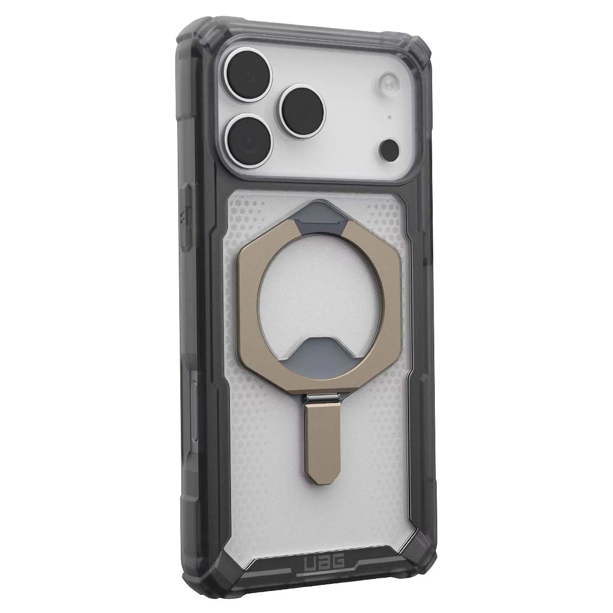Uag Gris Coque Pour Iphone 17 Pro Max Magsafe Avec Support Métallique Plasma Xte