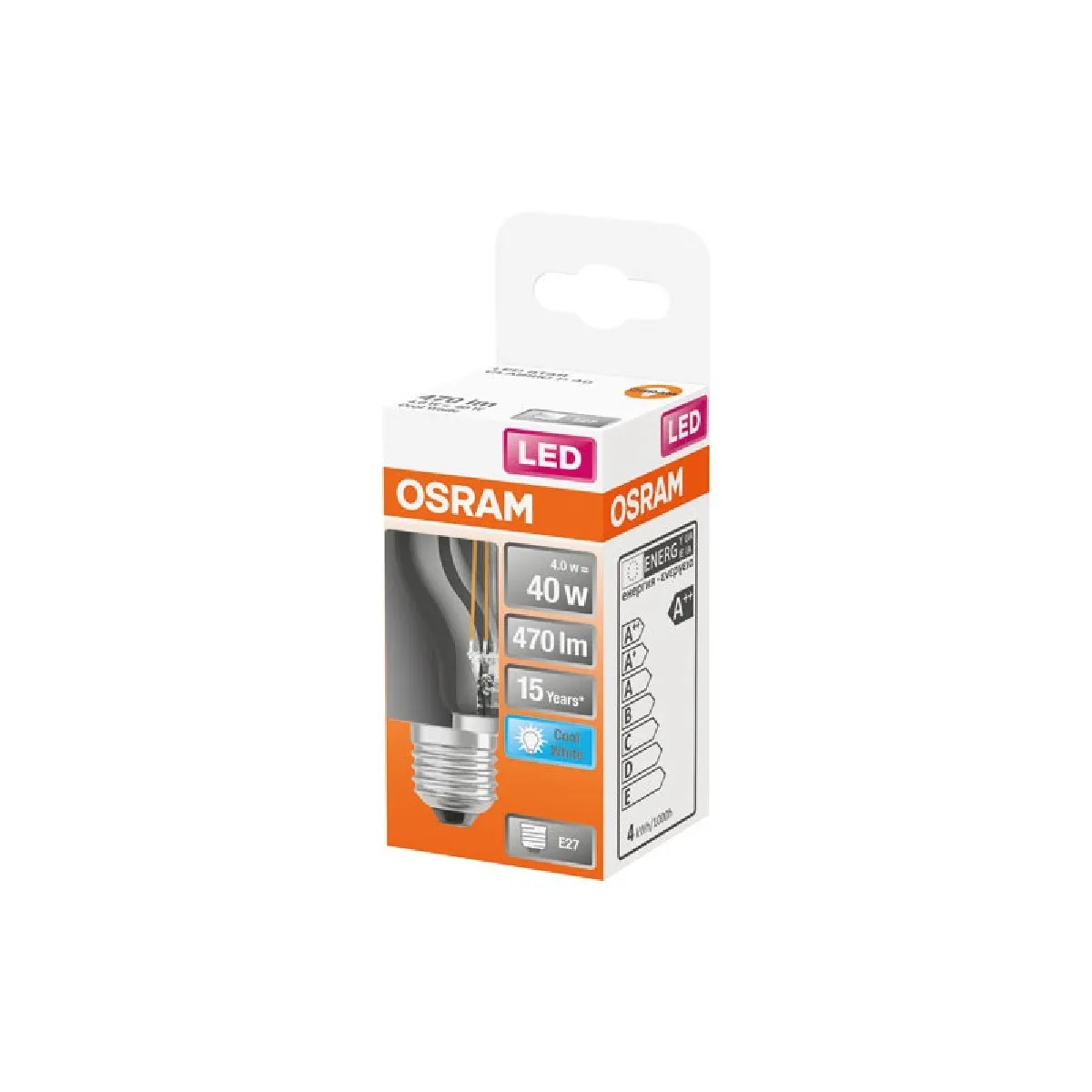 OSRAM LED sphérique filament E27 470lm froid - vue 10