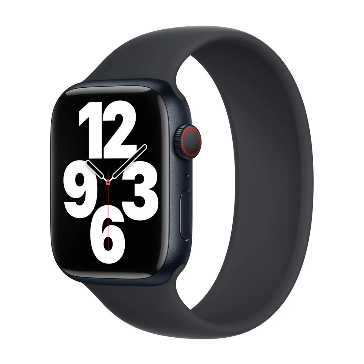 Bracelet Boucle unique en Silicone pour Apple Watch 44/45/46/49 mm - Taille 2 - Midnight