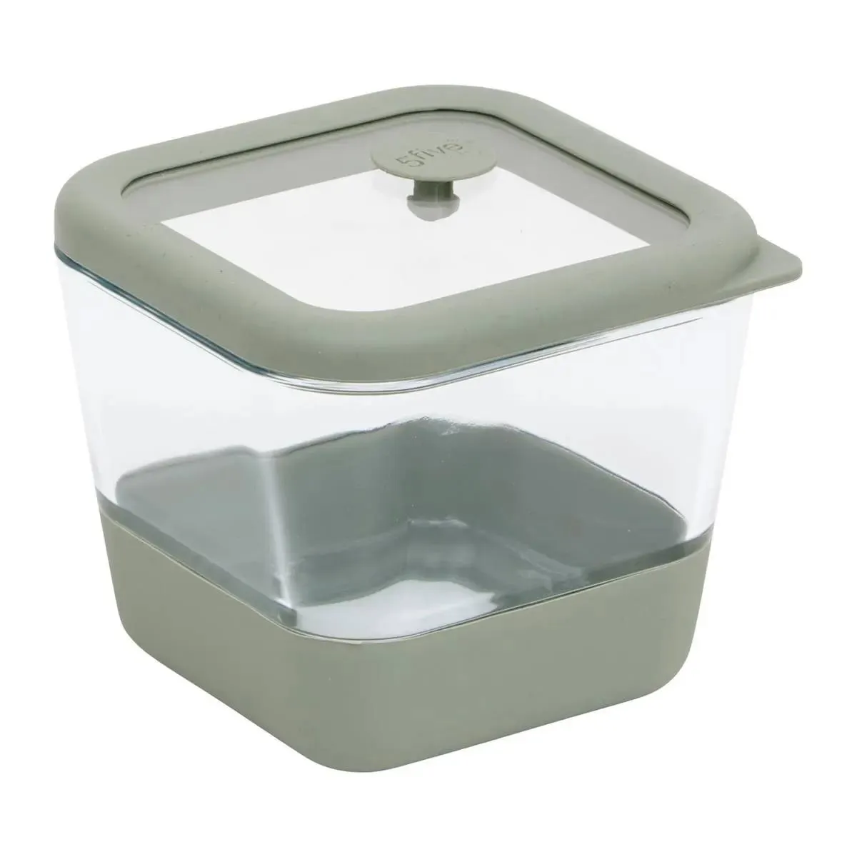 Five Simply Smart Gris Boîte De Conservation Hermétique Siliglass 0,5L