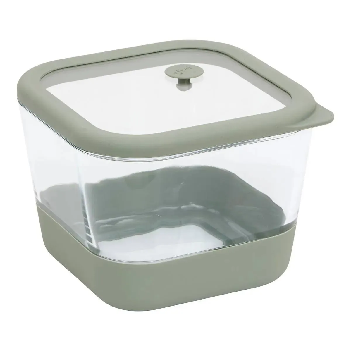 Five Simply Smart Gris Boîte De Conservation Hermétique Siliglass 1,35L