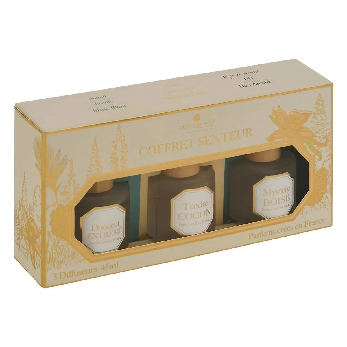 Atmosphera Coffret Senteur 3 Diffuseurs Elise 45Ml Multicolore