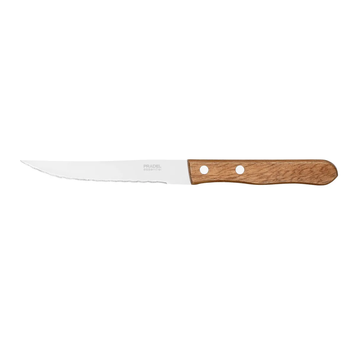 Polypro - Manche bois 2 rivets - Lot de 12 couteaux steak