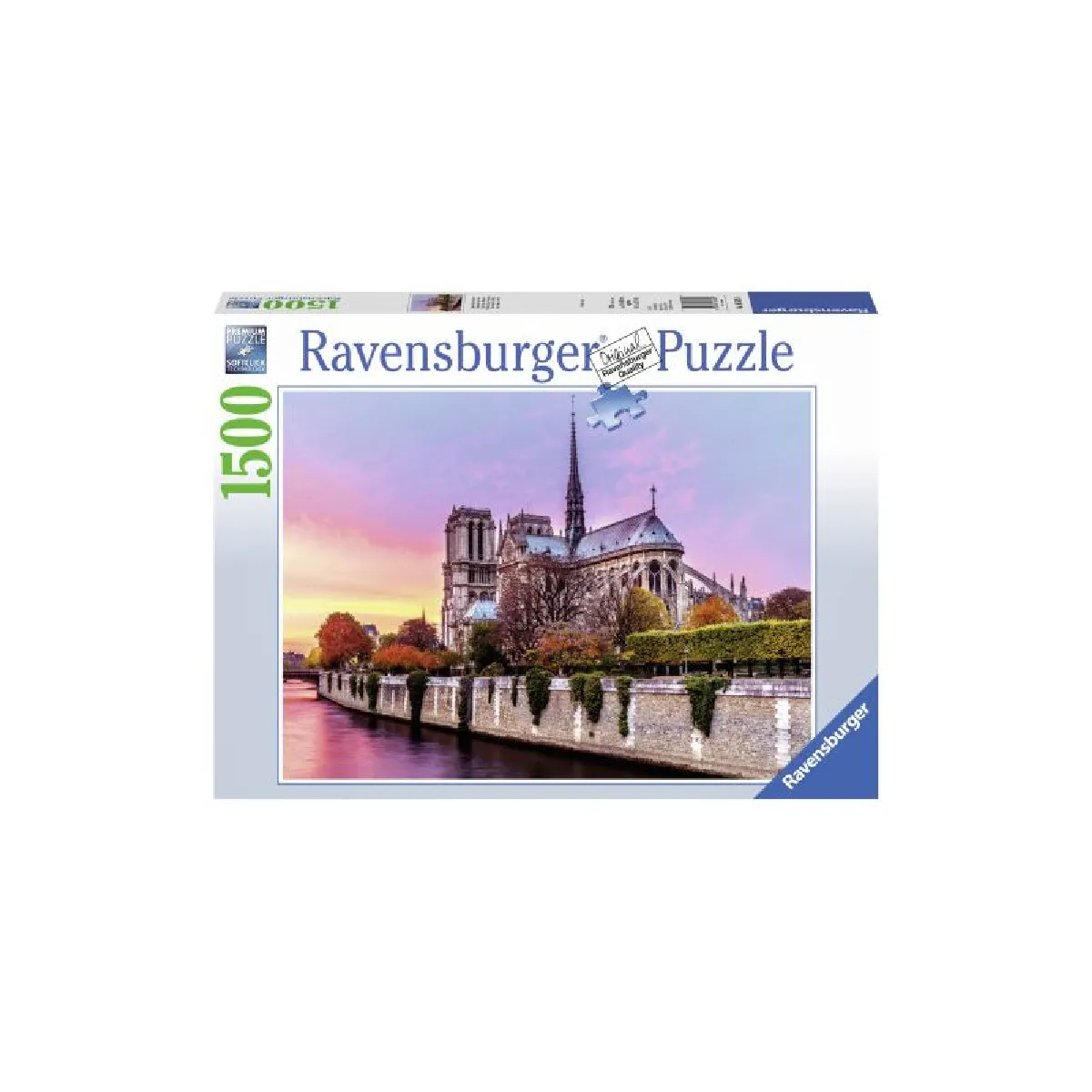 Puzzle 1500 pièces : Pittoresque Notre Dame Ravensburger France - vue 2