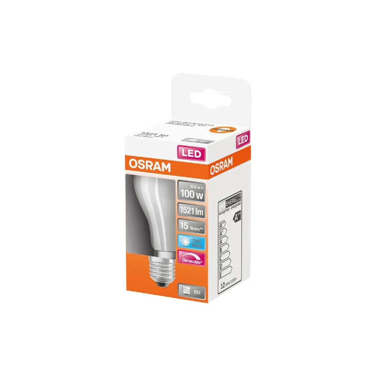 OSRAM LED std verre dépoli variable E27 2452lm chaud - vue 5