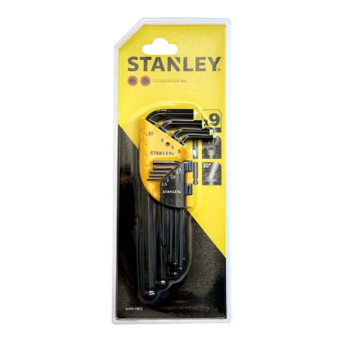 Etui de 9 clés mâles longues à têtes sphériques STANLEY STHT0 13012 - vue 2