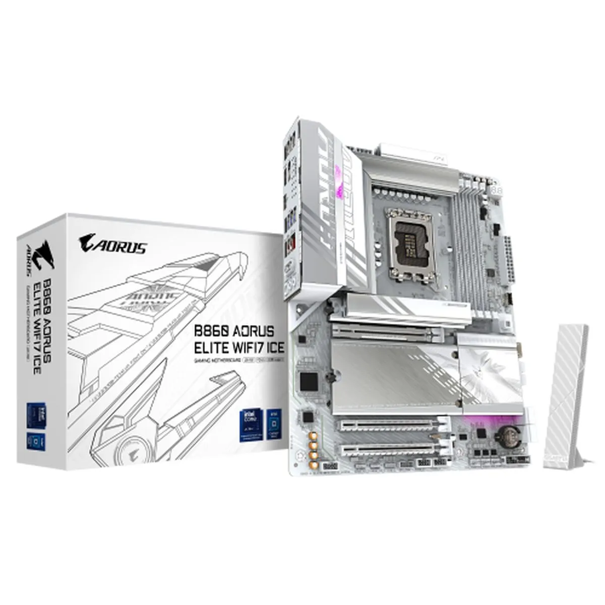 Gigabyte B860 Aorus Elite Wifi7 Ice