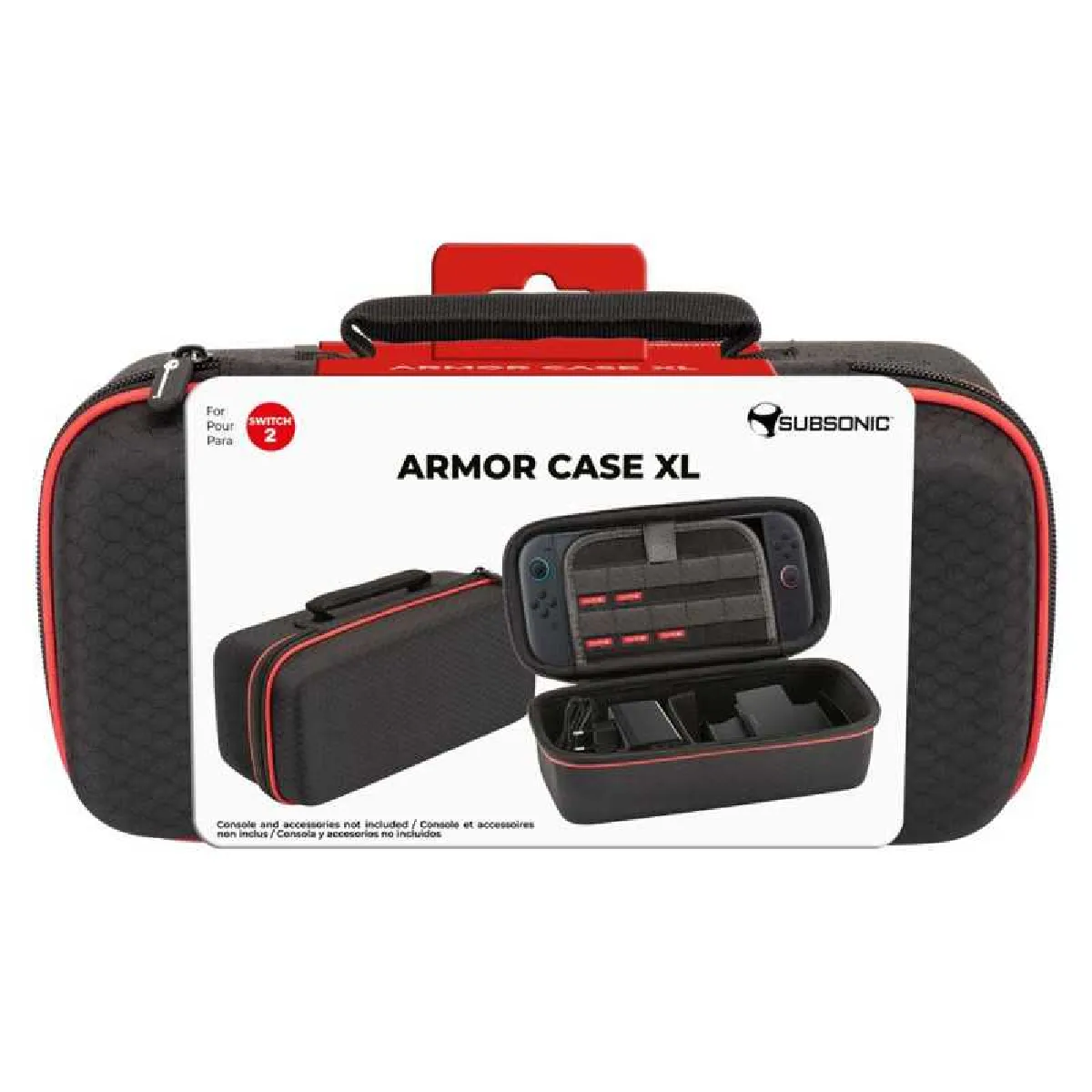 Subsonic Noir Housse De Transport Armor Case Xl Pour Nintendo Switch 2