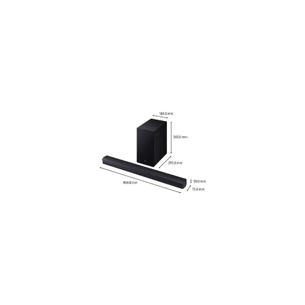 Barre de son Samsung B Series HW B660F 2025 Dolby Atmos 3.1Ch - vue 5