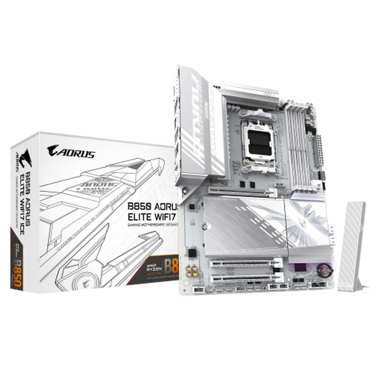 Gigabyte - B850 A ELITE WIFI7 ICE - Carte mère - Socket AM5 - ATX - Image 7