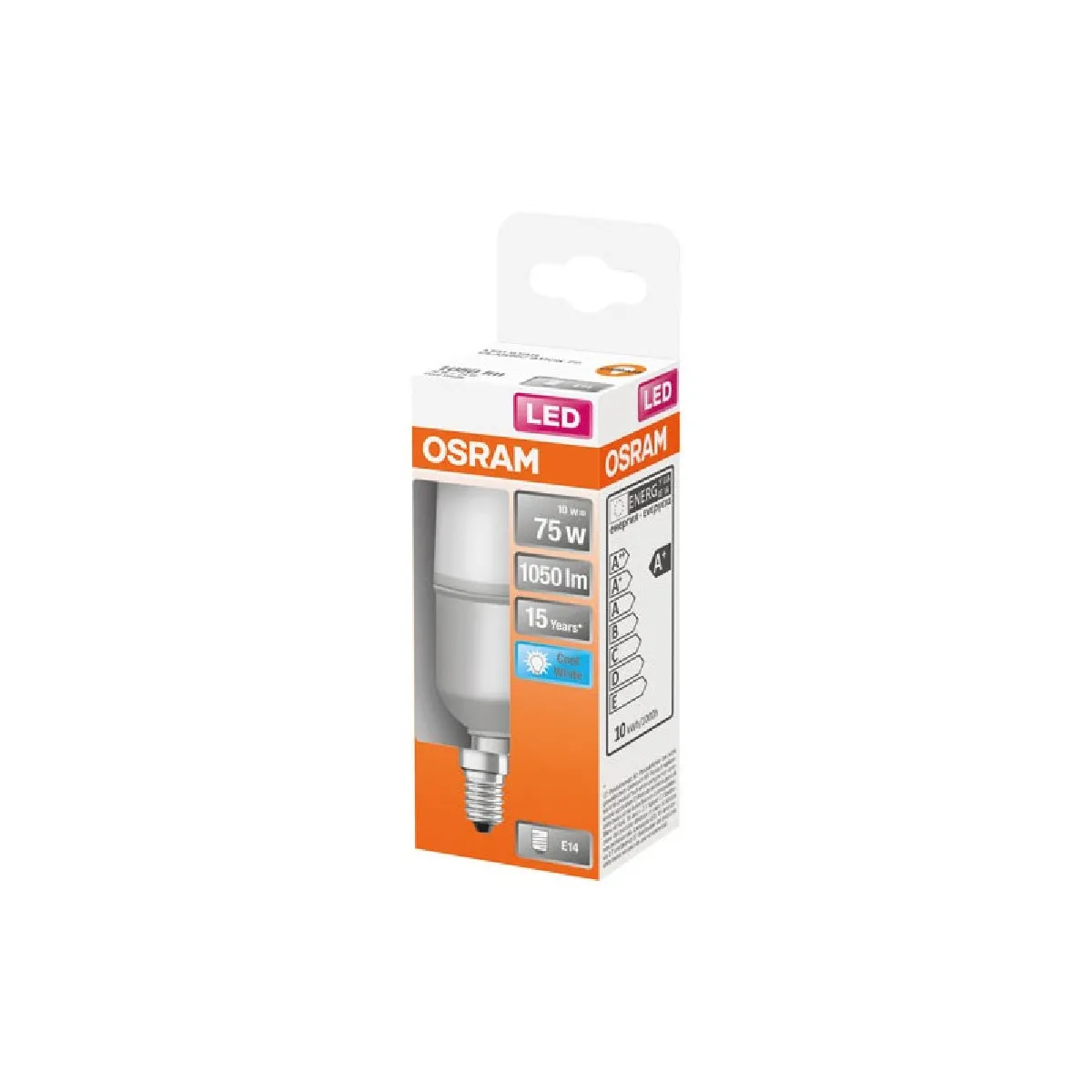 OSRAM LED stick dépolie+radiateur E14 806lm chaud - vue 6