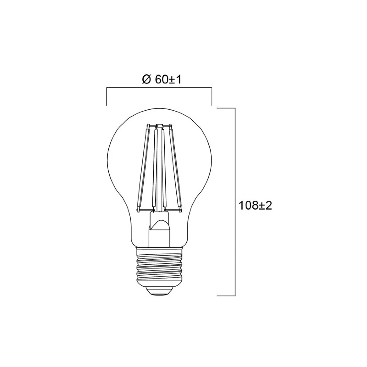 Sylvania - Ampoule LED Toledo Retro - A60 - E27 - 8W - 2700K - Image 2
