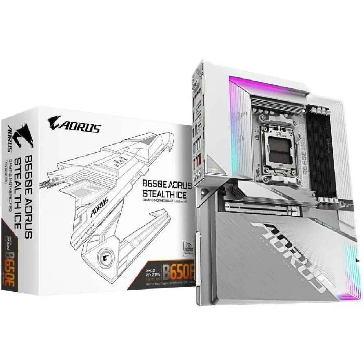 Giga Carte Mère Gigabyte B650e Aorus Stealth Ice Atx Socket Am5 Chipset Amd B650e - Image 7