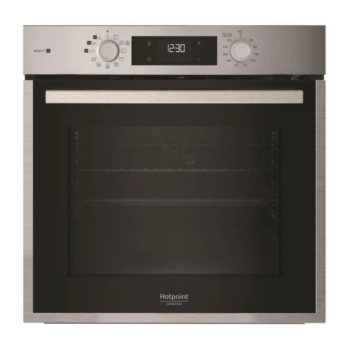 Hotpoint Four encastrable - Pyrolyse hydrolyse - Chaleur pulsée - HAO854PSX - Inox - 71 L - A++