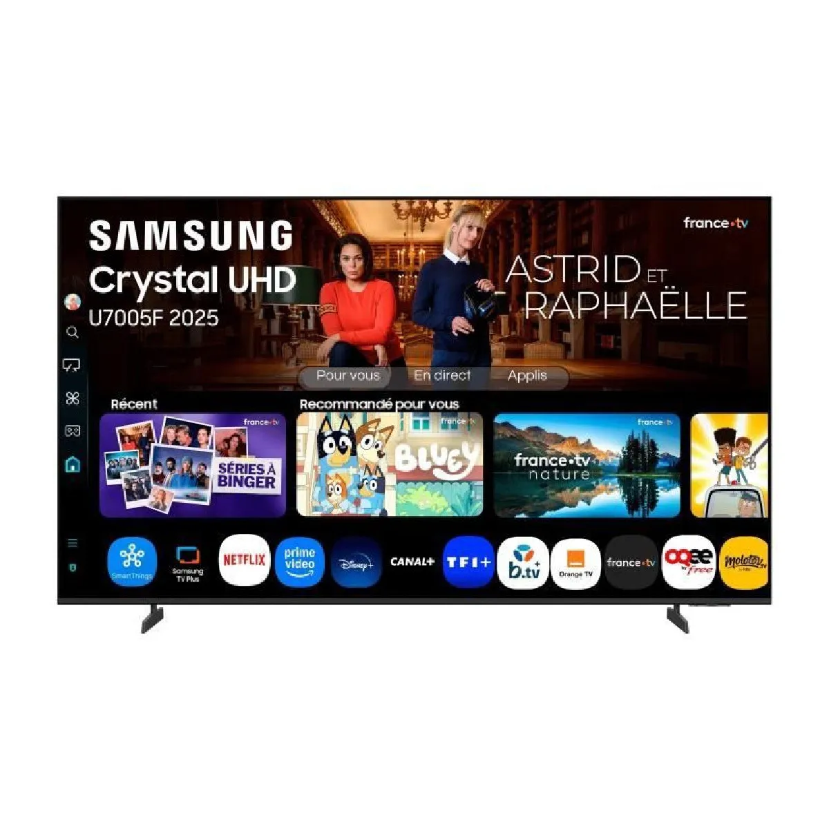 Samsung TV Crystal UHD 50 U7005F 2025 4K Smart TV - vue 7