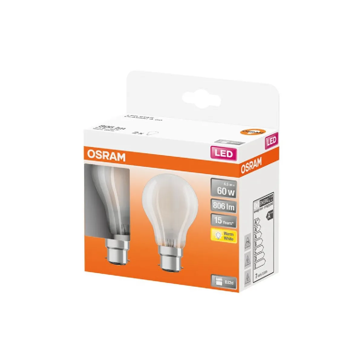 Osram Ampoule Led B22d Classic 827 6,5 W Par 2 Mat - Image 3