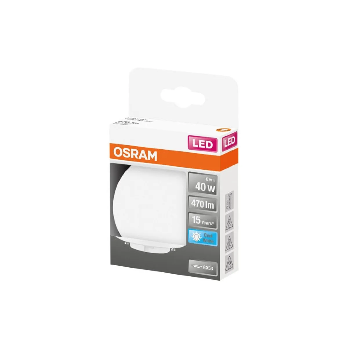 OSRAM LED verre dépoli GX53 470lm froid - vue 4