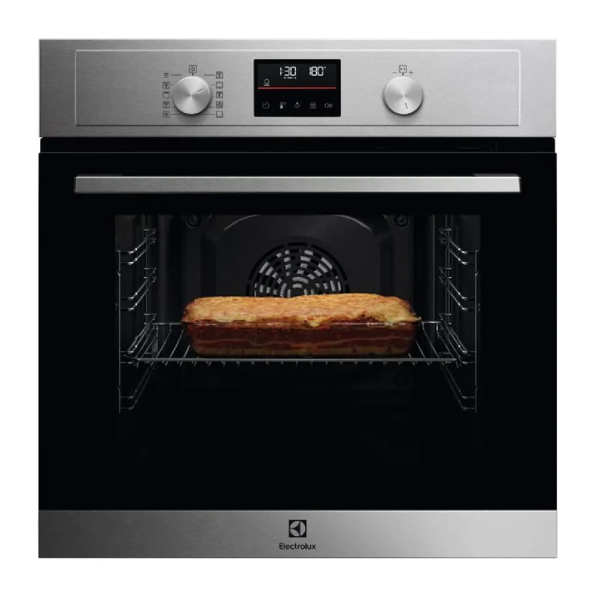 Four encastrable multifonction pyrolyse ELECTROLUX COH4P06BX3 Inox Anti trace Porte froide 25 programmes de cuisson - vue 3