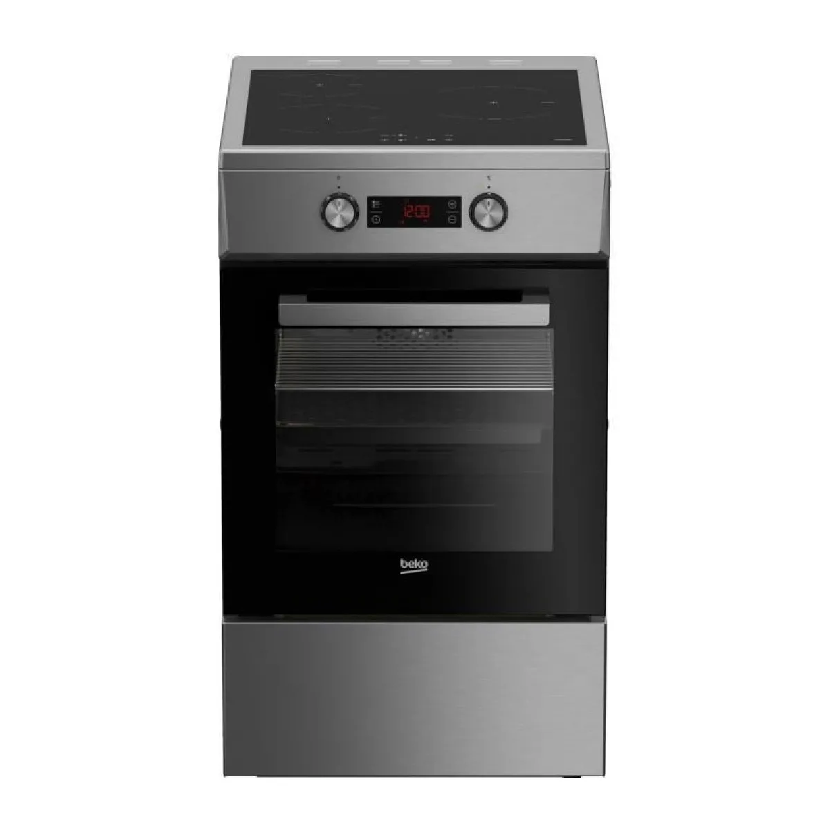 Cuisinière induction BEKO FSM58301XCDT 3 foyers 60 cm Inox - vue 3