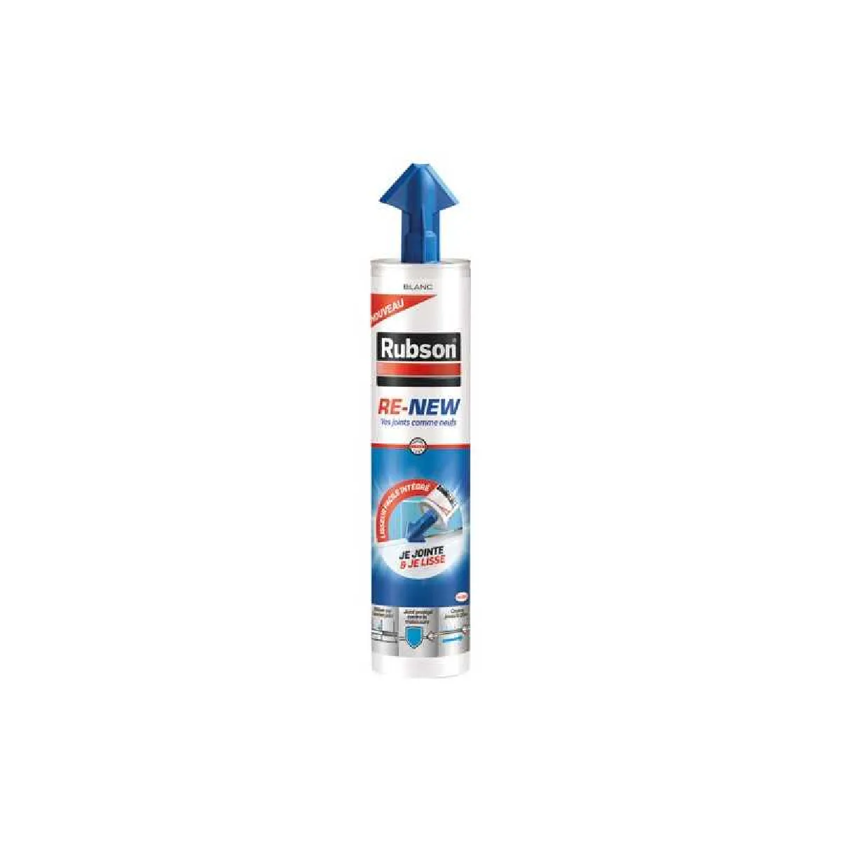 Mastic d'étanchéité cuisine et bain RUBSON Renew blanc 280 ml