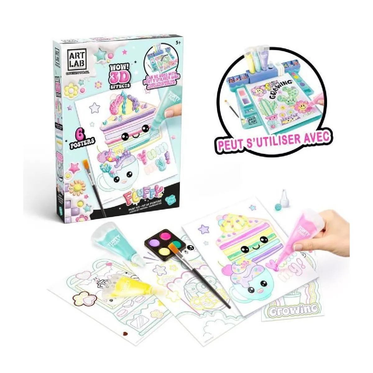 Canal toys Coffret peinture Fluffy Paint