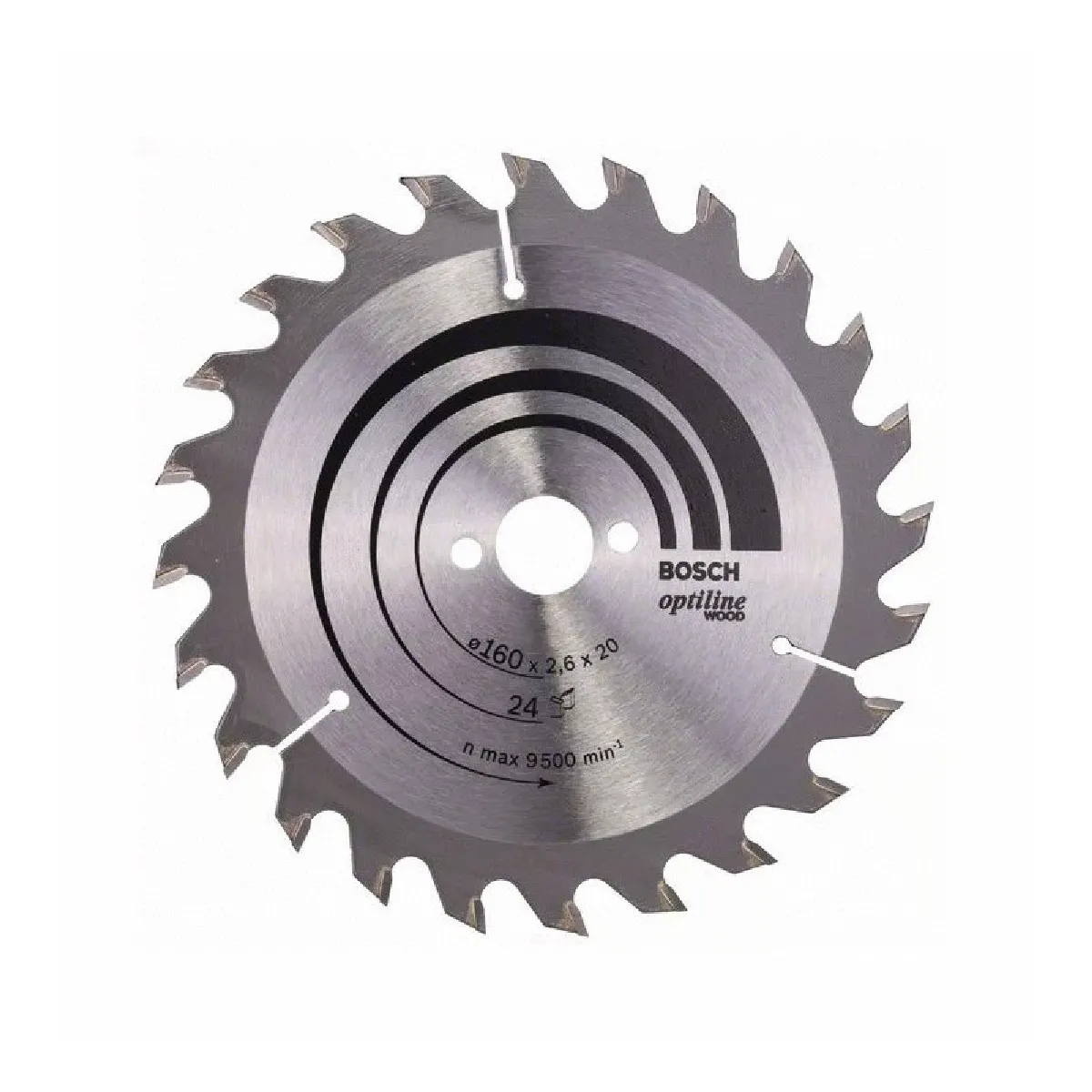 Lame de scie circulaire Optiline Wood 165 x 3020 x 2 6 mm 24 1pc - vue 2