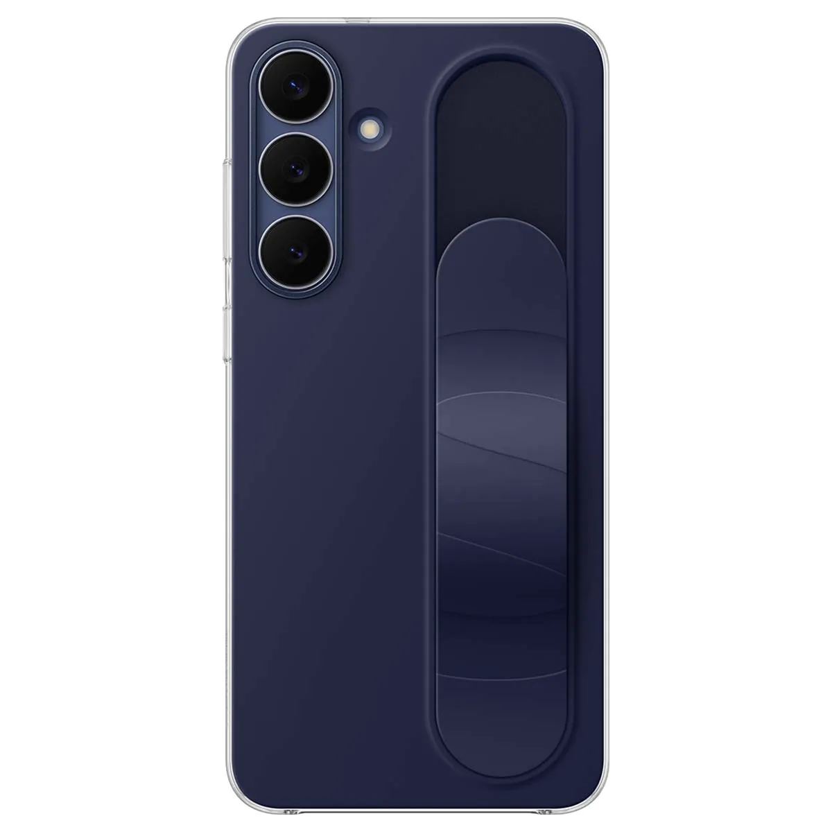 Samsung Coque pour Galaxy S25 FE en Silicone avec Poignée et Fonction Stand Bleu marine