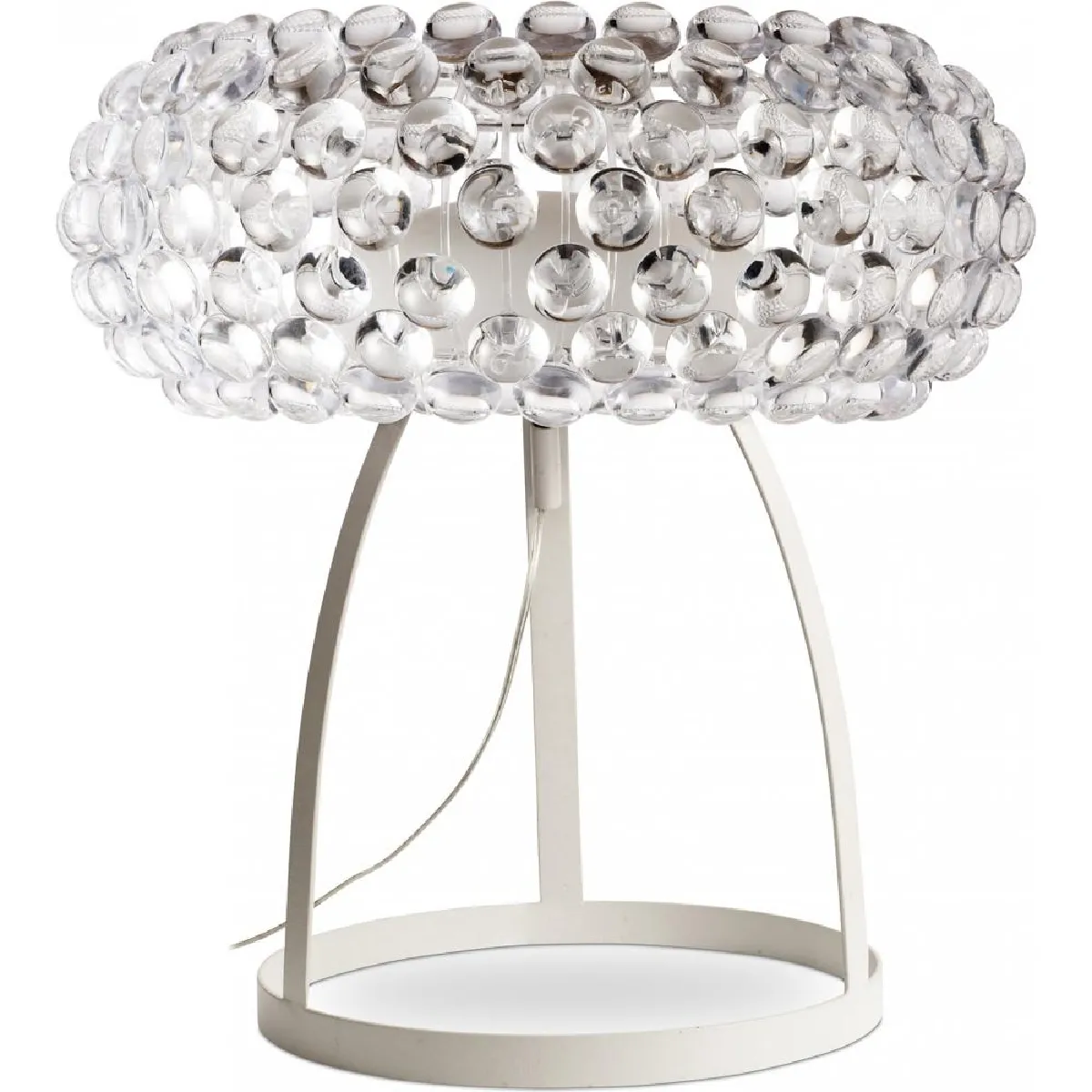 Lampe de Table - Lampe de Salon à Boutons en Cristal - Grande - Savoni Transparent