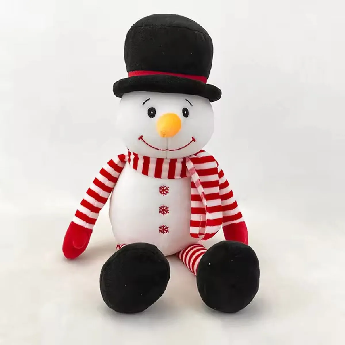 Arzopa Peluche bonhomme de neige Noël - Blanc