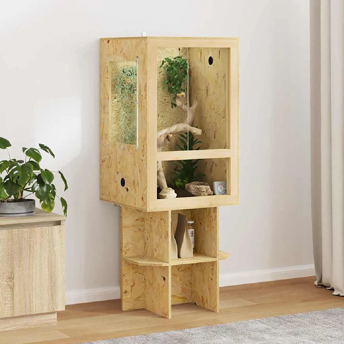 Terrarium vidaXL 50 x 50 x 130 cm – OSB
