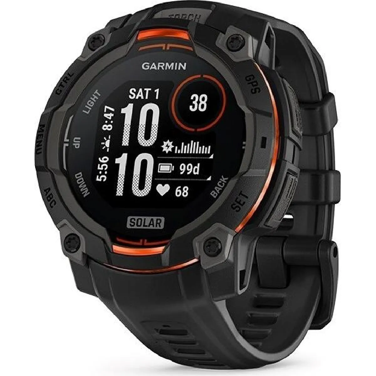 Smartwatch GARMIN Instinct 3 45mm SOLAR Black (010-02934-00)