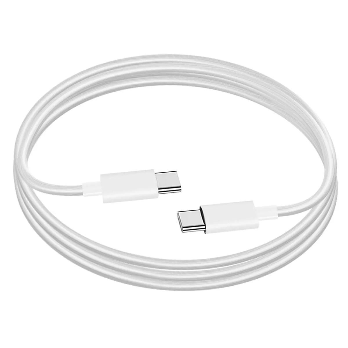 Jaym Blanc Câble Usb-C Vers Usb-C Pd 60W 1.5M Charge Rapide Modèle Pop