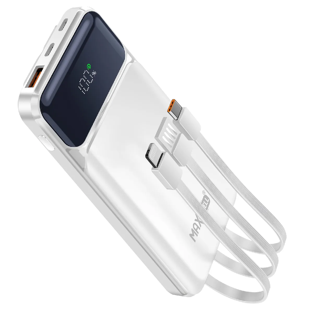 Max excell Powerbank 10000mAh PD et QC Blanc