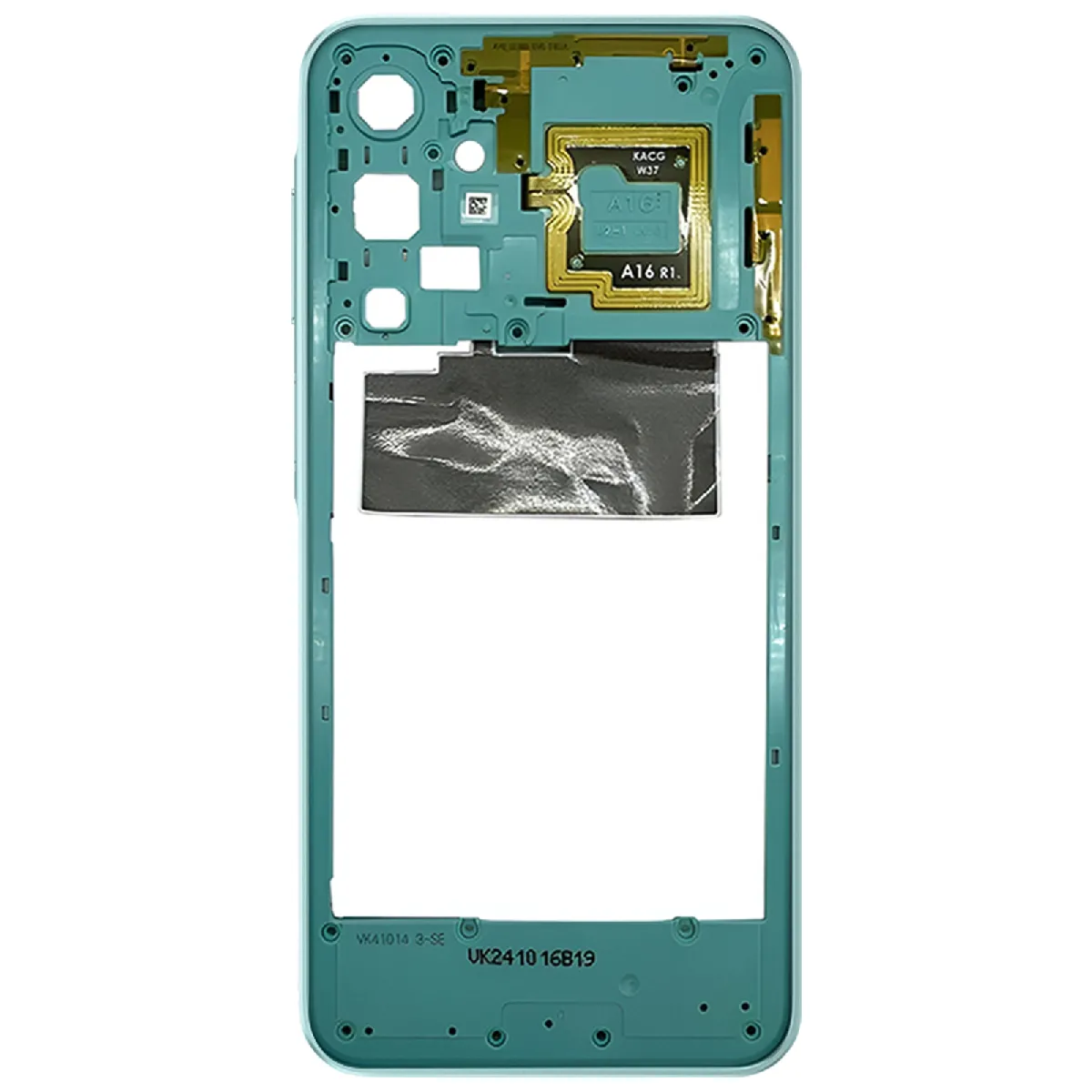 Avizar Turquoise Clappio Châssis Central De Remplacement Pour Samsung Galaxy A16 5G Rigide