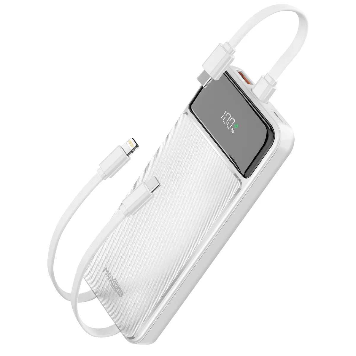 Max Excell Blanc Batterie De Secours 10000Mah