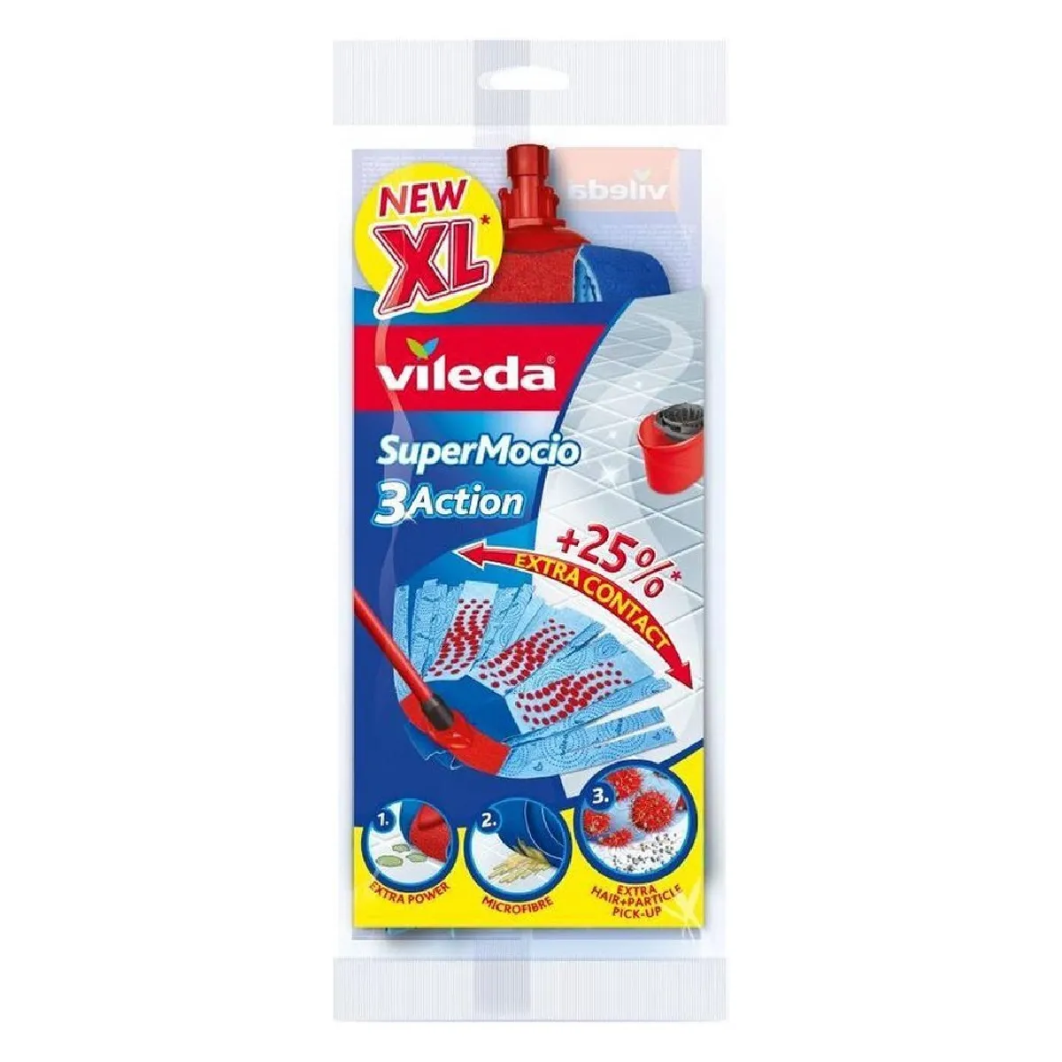 Recharge Balai Mocio 3 Actions VILEDA – Nettoyage en Profondeur - vue 2