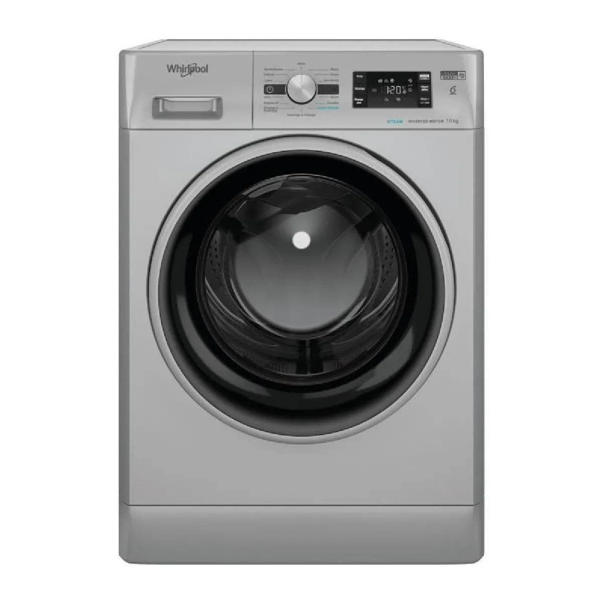 Lave linge hublot WHIRLPOOL FFBP10489SBSVFR 10 kg Induction L60cm 1400 trsmin - vue 3
