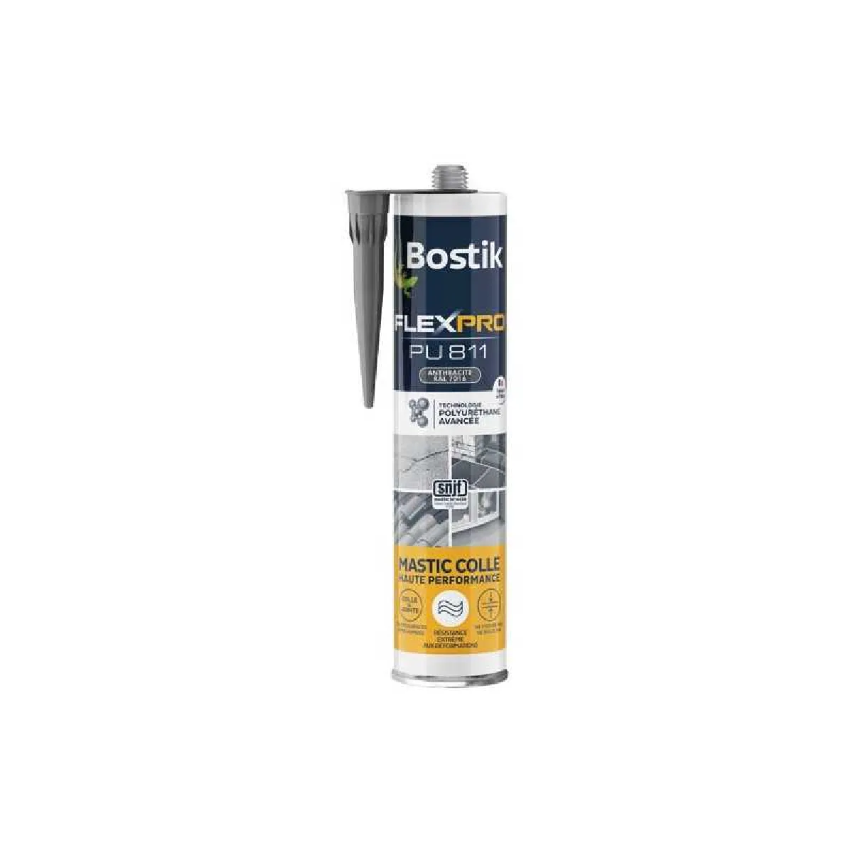 Non Communiqué Bostik Colle Joint Int/Ext Polyuretane Bostik Flexpro Pu811 Anthracite 300Ml - Image 3