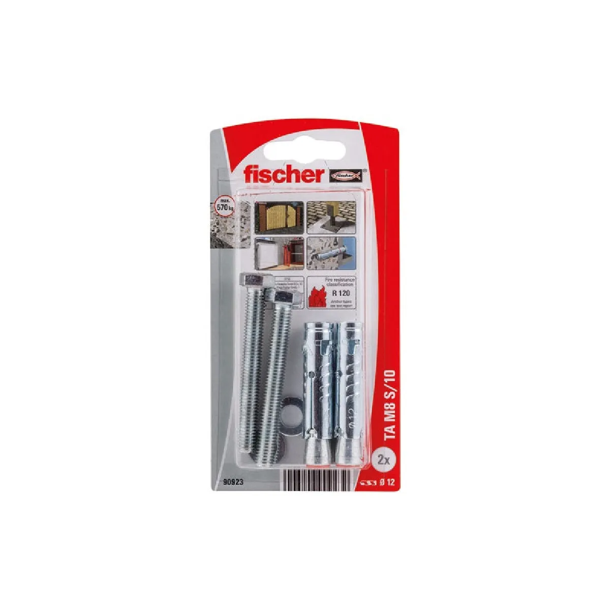 FISCHER Cheville lourde ta 8 blister de 2 - vue 2