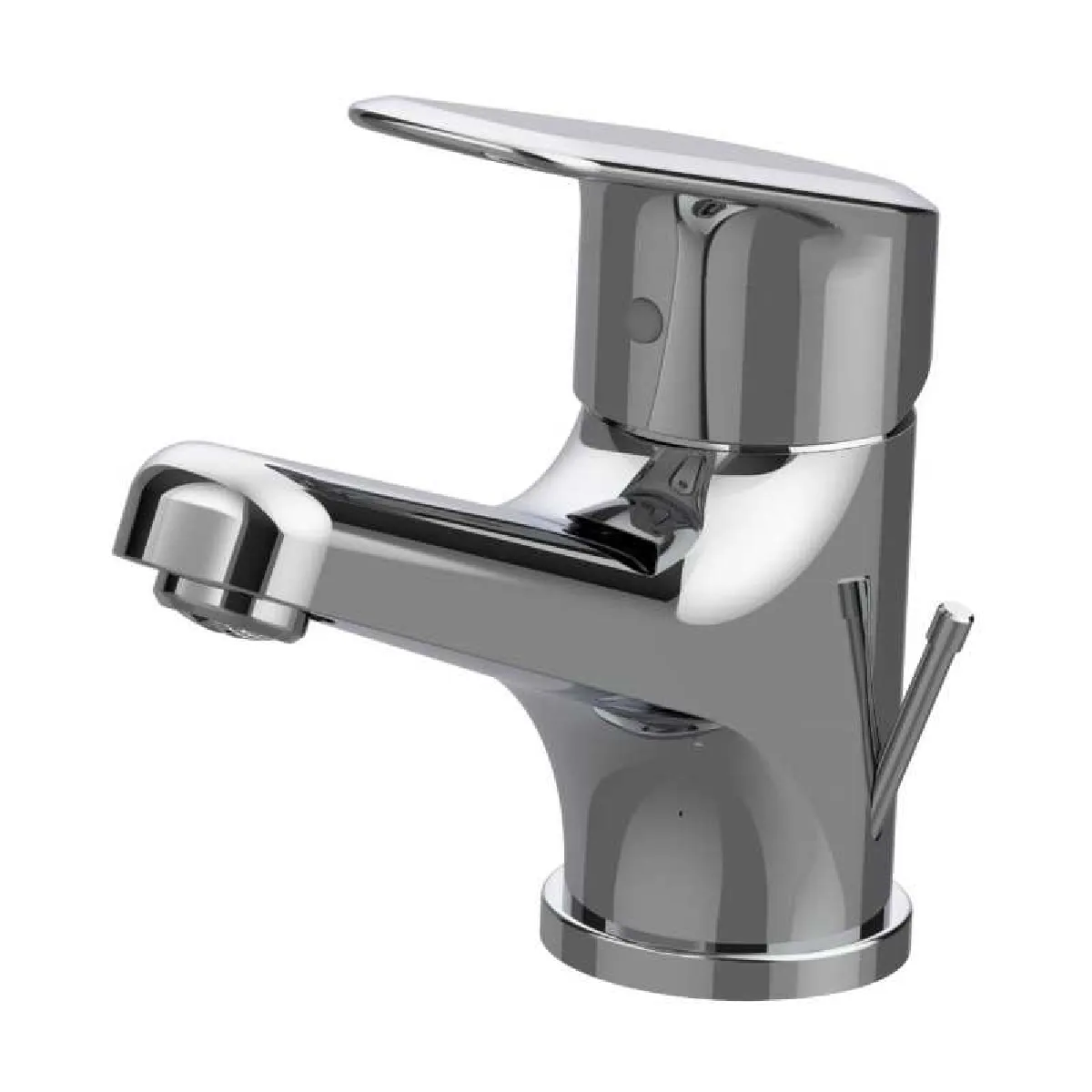 Non Communiqué Blanc Mitigeur De Lavabo Monotrou Adele Avec Tirette Latérale - Roca - A5a3c87c00 - Image 3