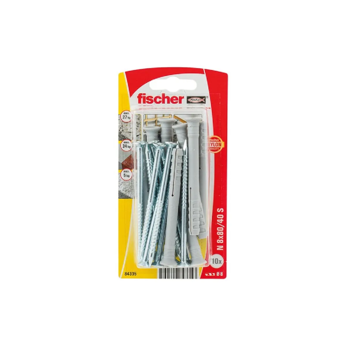 FISCHER Cheville clou n 8x80 blister x10 - vue 2