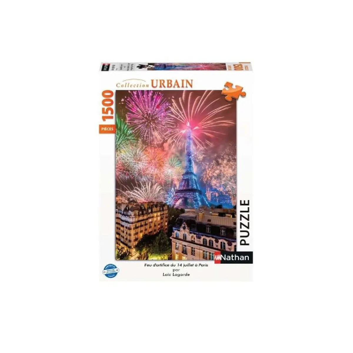 Nathan Puzzle feu d'artifice à Paris - 1500 pièces