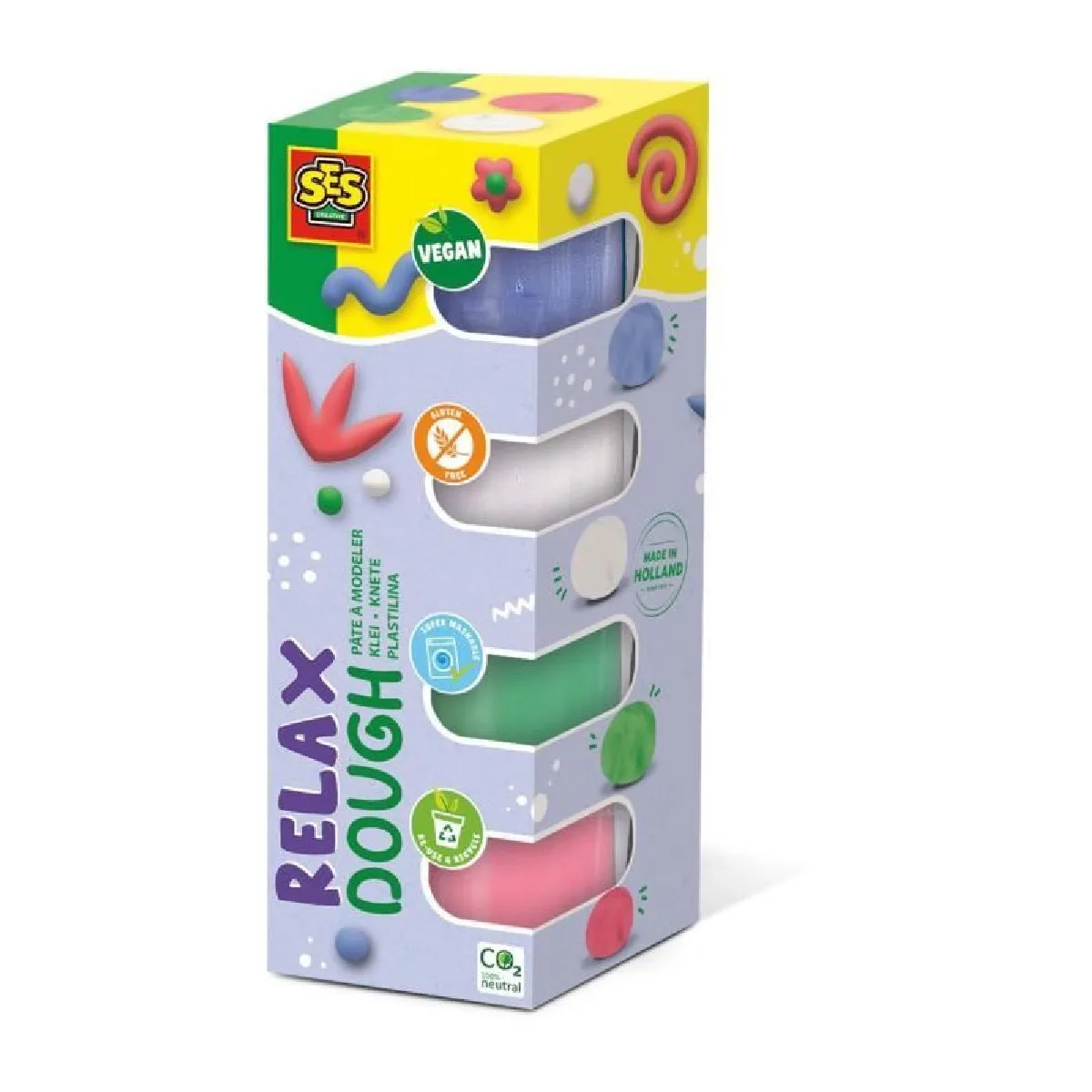 Ses creative Pâte à modeler Feel Good Relax - Rose
