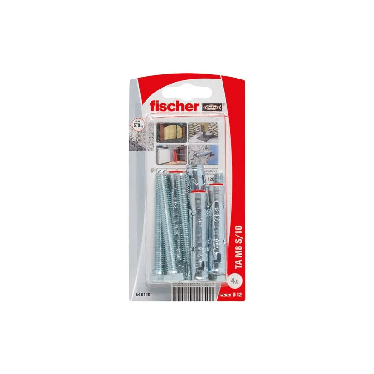 FISCHER Cheville lourde tam 8s Blister de 4 - vue 2