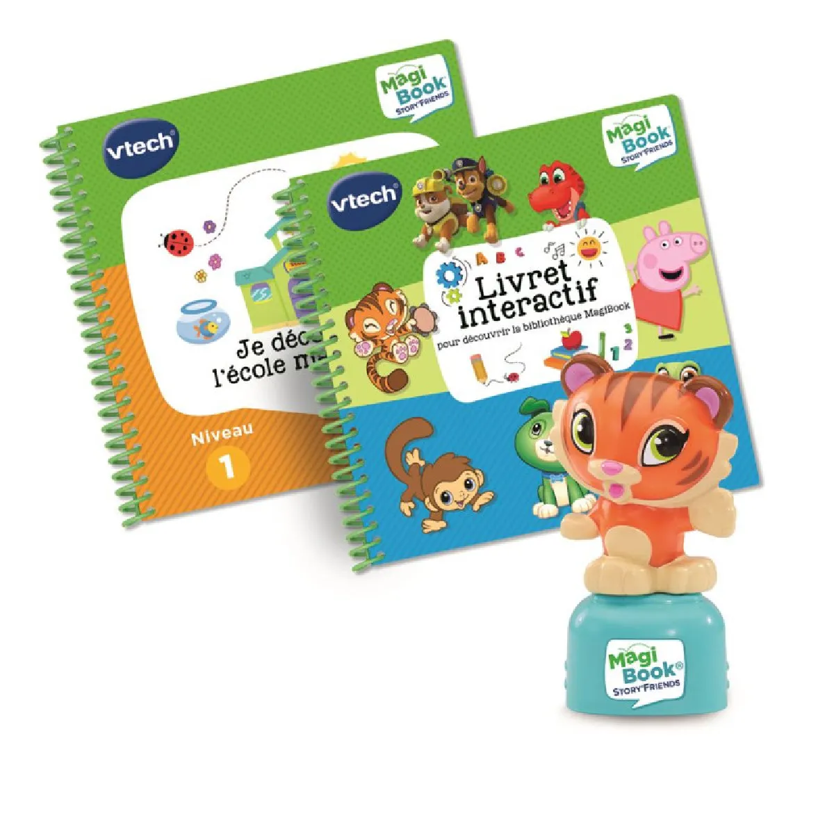 Pack 2 Livres interactifs Vtech MagiBook Story’Friends Starter Pack Je découvre l’école maternelle et un Livret découver