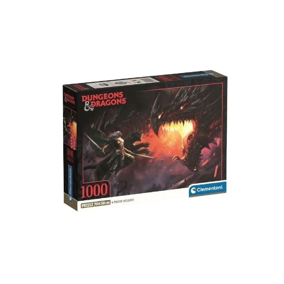 Puzzle compact 1000 pièces Clementoni Donjons et Dragons